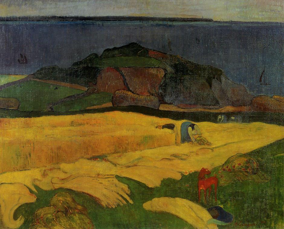 Seaside Harvest, le Pouldu - Paul Gauguin Painting